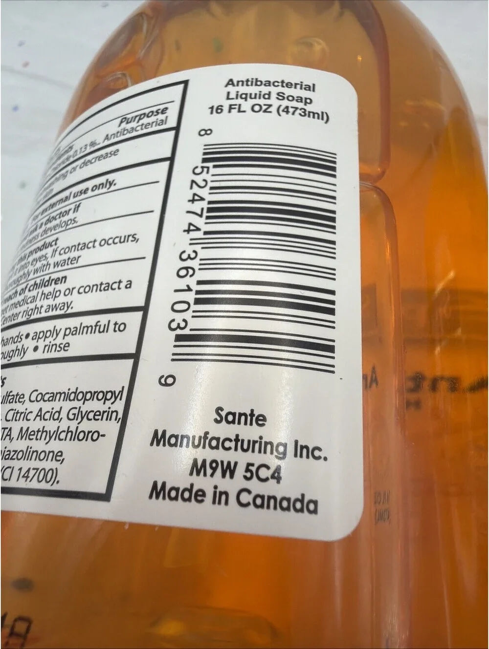 Spa Soap Original Gold Antibacterial Hand Soap 16 Fl Oz Set Of 2 Pump Bottles